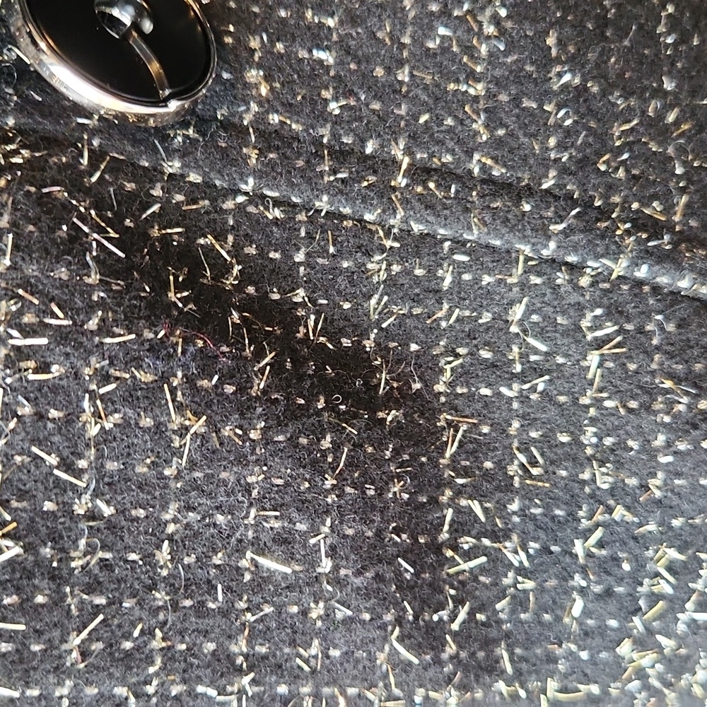 S Rothschild Big Kid Girls Sparkle Black Midweight Coat Size 7/8 - Picture 3 of 10